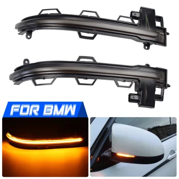 

LED Dynamic Turn Signal Light Sequential Side Mirror Indicator Blinker For BMW X3 X4 X5 X6 F25 LCI F26 F15 F16 2014 - 2018
