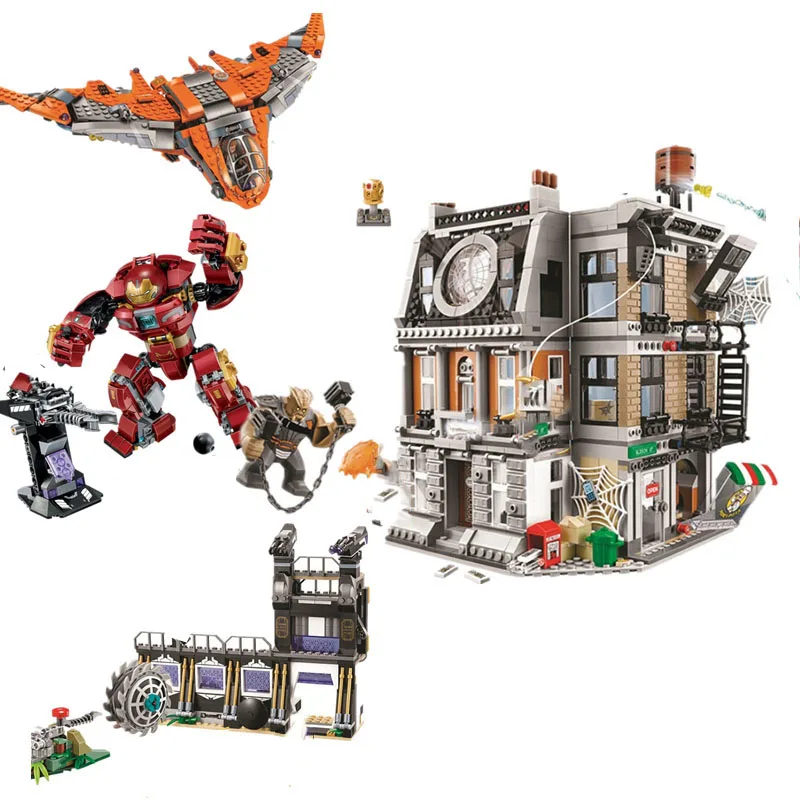 

New Marvel Avengers Infinity War Super Hero Ironman Hulkbuster Building Blocks Bricks Toys For Children with Legoinglys
