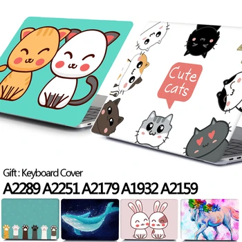 

2020 A2289 A2251 A2179 Case For MacBook Pro 13 Cover Touch Bar ID Laptop Case For Macbook Air 13 A1932 Shell +Keyboard cover