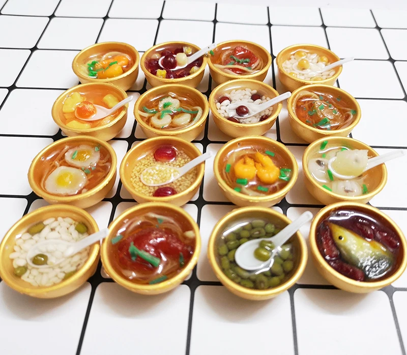 2 шт. 1:6 Масштаб Кукольный домик Миниатюрный китайский рисовая кухня десерт лапша ролевые продукты для Барби Blyth BJD 1/6 кукла кухонные игрушки