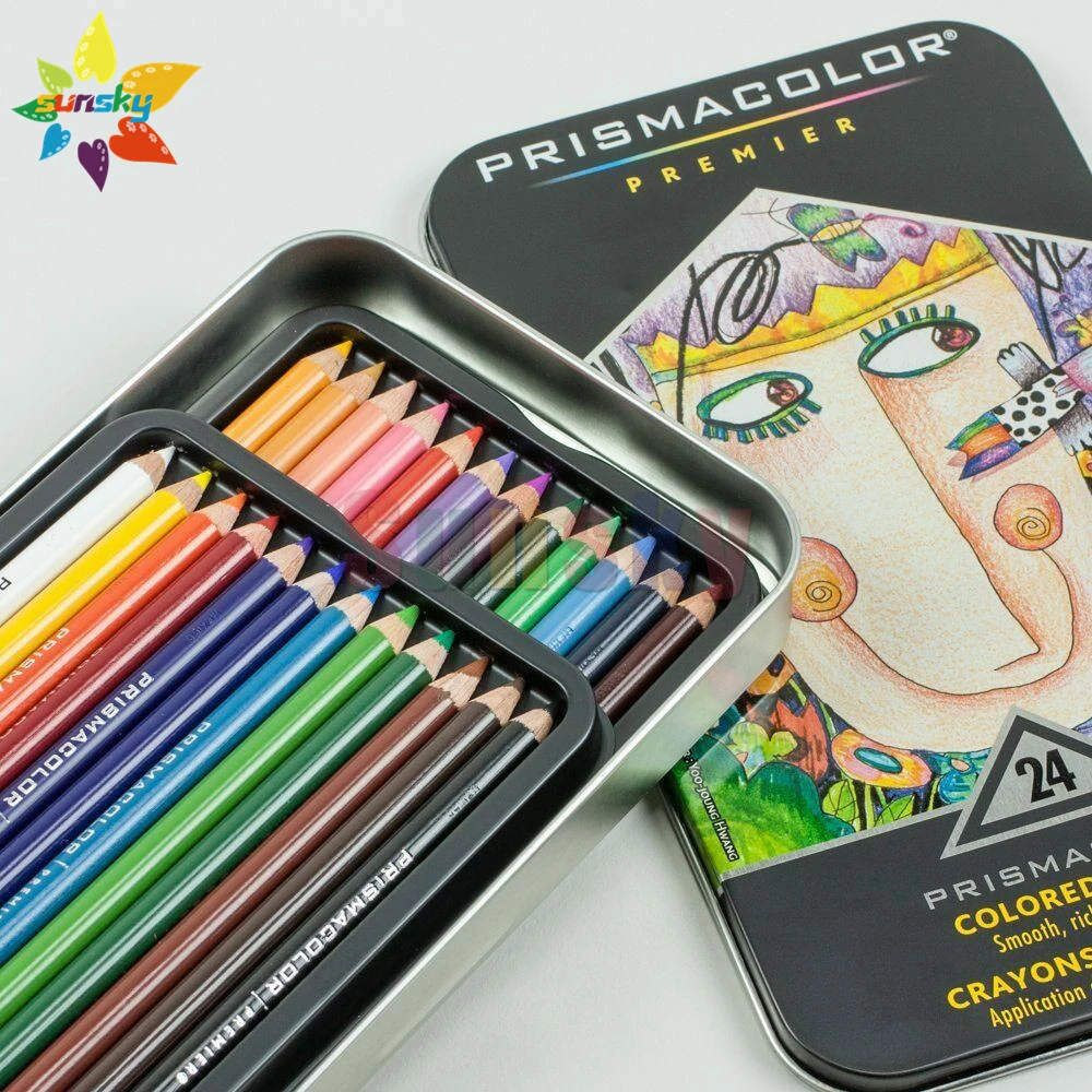 Prismacolor Premier, caja de lata colores, EE. UU. Lápices de colores de núcleo suave|Color -