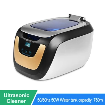 

750ml Smart Ultrasonic Cleaner Stainless Steel Ultrasound Washing for Jewelry Glasses Stones Razor Cutters
