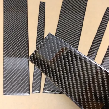 

Genuine Carbon Fiber 6pcs Window Pillar Posts Trim Thin Cover For Mercedes Benz W212 E Class E200 E250 E300 E350 E400 2010-2015