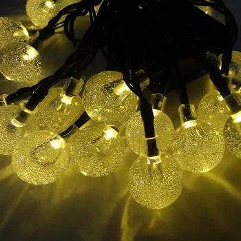 

30 LED DIY Landscape Solar String Light Easy Install Bulbs Lamps Wedding Home Battery Operated Fairy Outdoor Garden Christmas