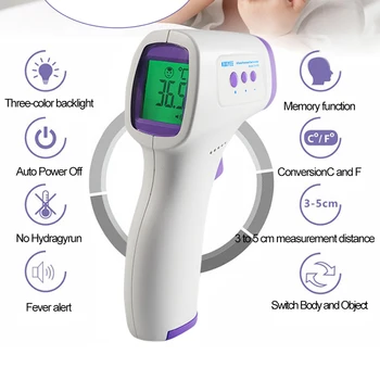 

Non-contact Infrared ThermometersForehead Thermometer LCD Digital display smart calibration Temperature Gun For Baby Kids Adult
