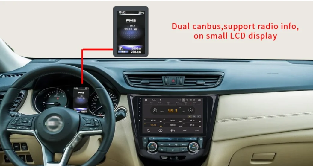 Discount 10.2" Display Built-in GPS Android 9.0 Octa Core 4GB RAM 32GB ROM 1 din Car GPS for Nissan X-Trail 2014 2015  2016 2017 2