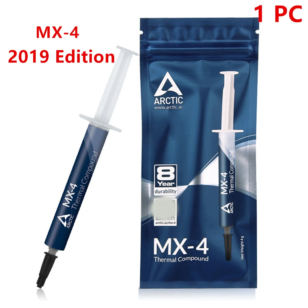 Arctic MX-4 процессор силиконовая трубка эффективный чипсет процессор соединение смазки видеокарта компьютер термопаста MX 4 кулер - Цвет: 1 PC