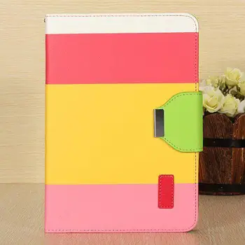 

Tablet Case for Ipad Mini Red Yellow Pink PU Leather Wallet Type Magnet Design Flip Stand Case Cover for Apple IPad Mini
