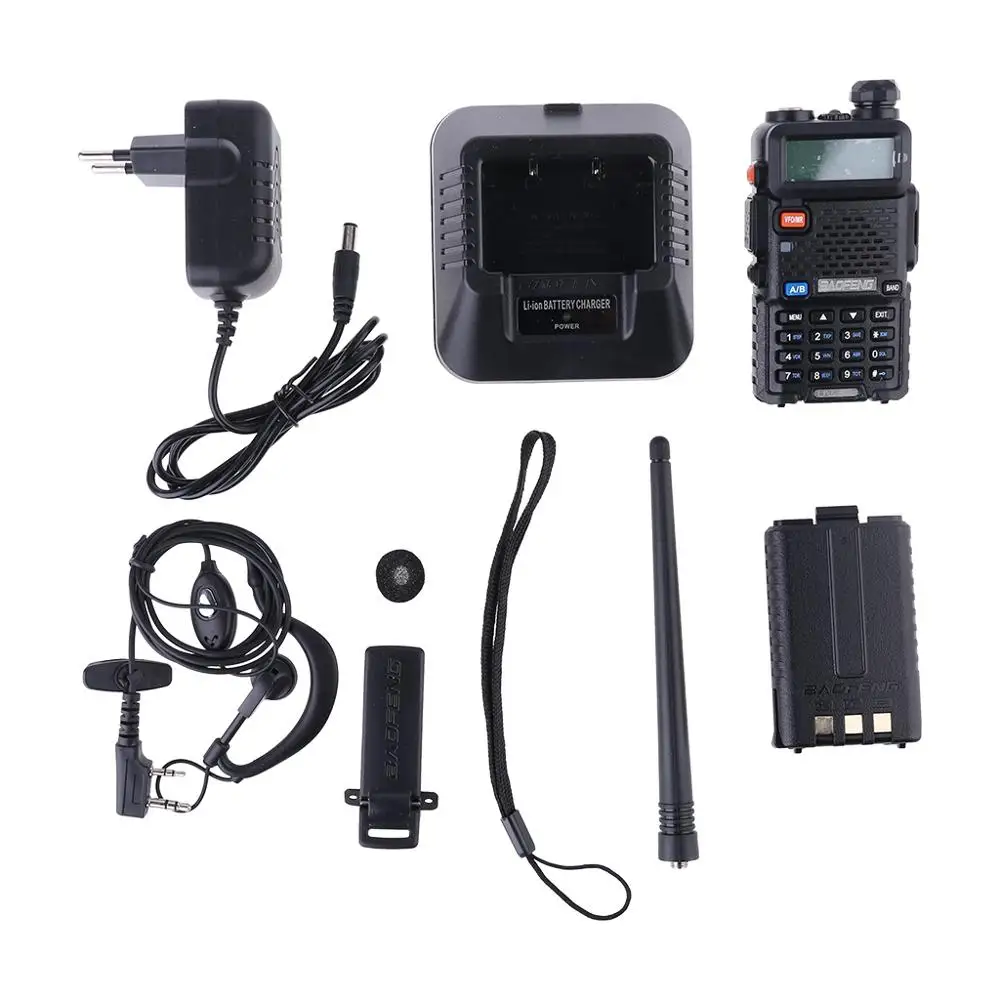 Уличная UV-5R портативная рация профессиональная CB радиостанция Baofeng UV5R трансивер 5 Вт VHF UHF портативная UV 5R охотничья радиостанция