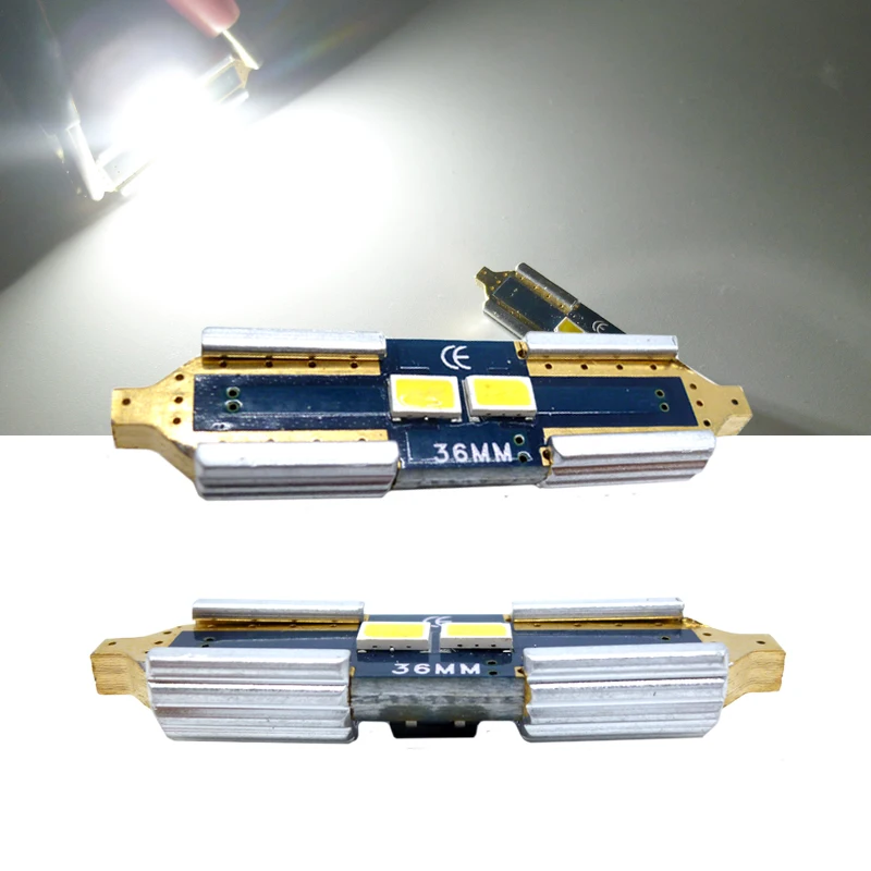 

2pcs 31mm 36mm 39mm 42mm C5W C10W CANBUS Error Free Auto Festoon SMD 3623 LED Car Interior Dome Lamp Reading Bulb White SV8.5