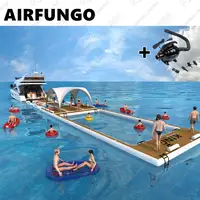 Hot Sale Inflatable Yacht Pool Floating Inflatable Pool For Yacht Water Sea Pool large water air ocean sea swimming pool 1