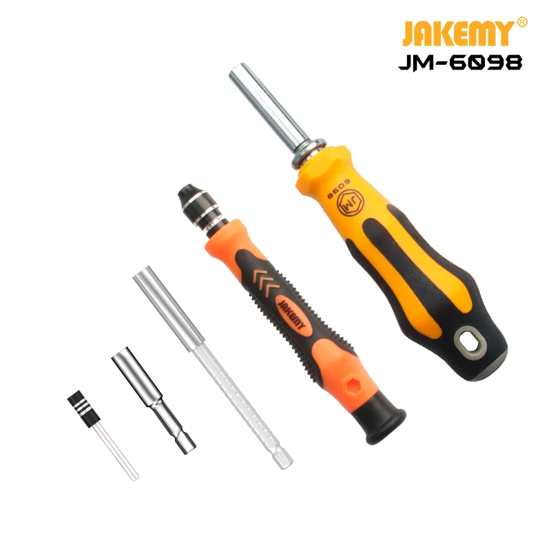 JAKEMY Professional 66 in 1 Portable  Screwdriver Tool Set with Adjustable Extension Bar DIY repair tool for Cellphone Laptop