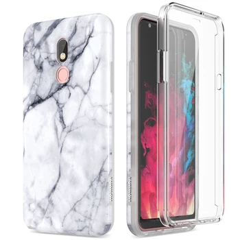 

Luxury ShockProof Protector Case for LG Stylo 5 Funda 2 in 1 Cover with Built in Screen Protector for LG Stylo 5 Capa