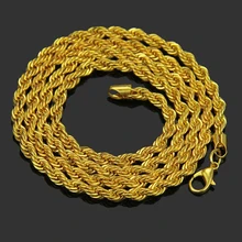 Hip Hop Width 5mm Rope Chain Necklace Twisted Gold Silver Stainless Steel Necklaces For Women Men Jewelry Dropshipping Fashion Jewelry Hip Hop Width 5mm Rope Chain Necklace Twisted Gold Silver Stainless Steel Necklaces For Women Men Jewelry Dropshipping Fashion Jewelry