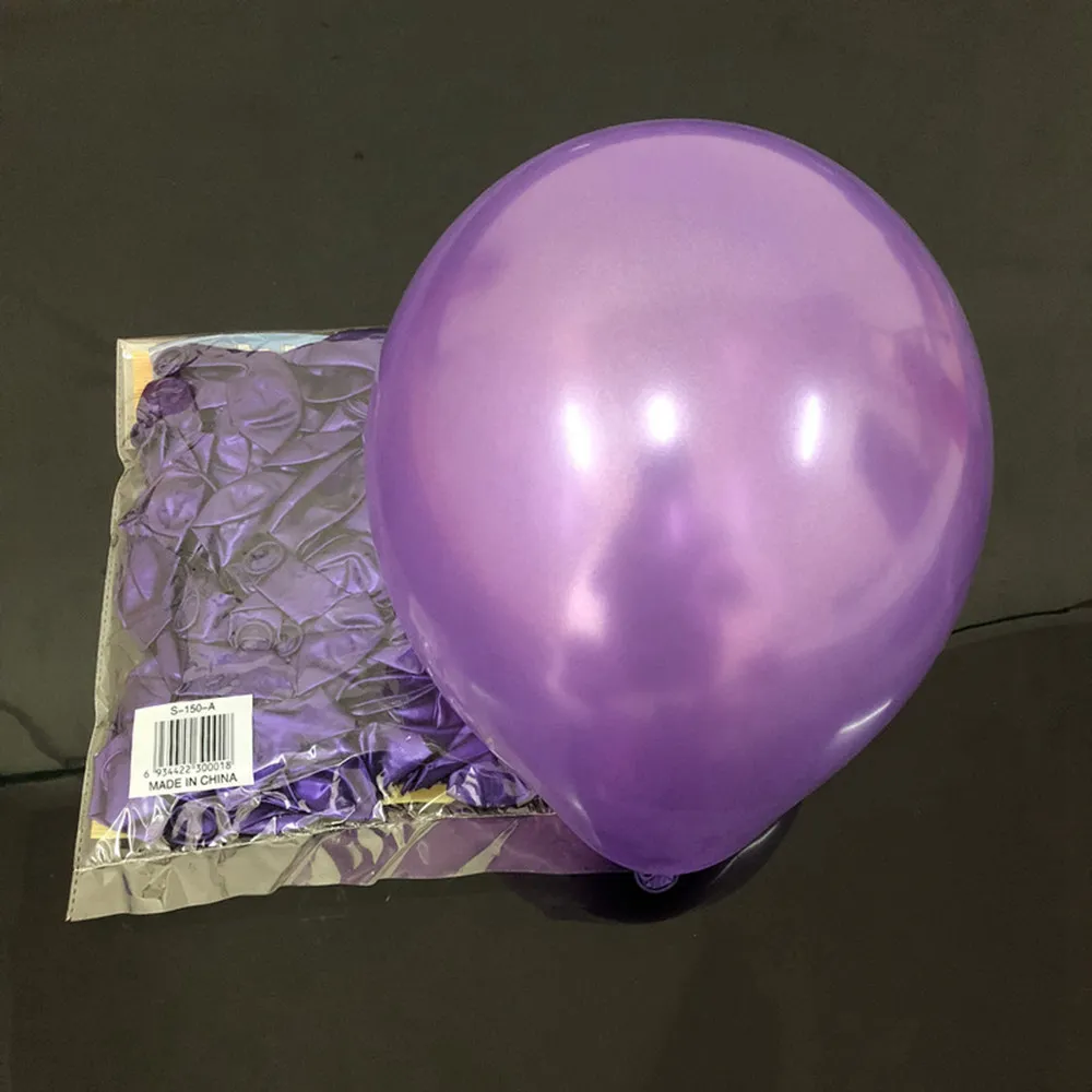10 шт/партия воздушный шар украшения 10 дюймов 1,5 г латексные воздушные шары для свадьбы вечеринки надувные воздушные шары счастливый день рождения, детский душ воздушный шар - Цвет: Purple