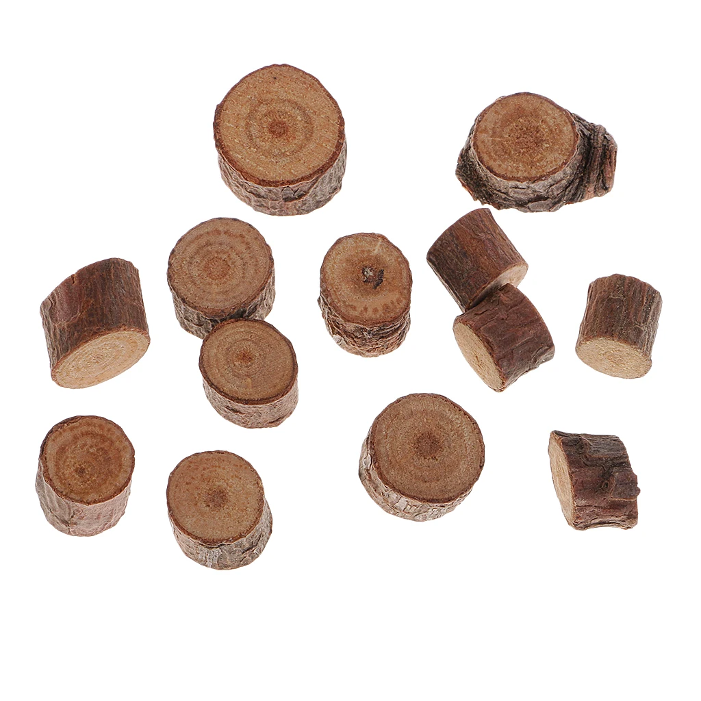 50 Pieces Wood Round Log Slice For Wedding Centerpiece Table Decoration 1-1.5cm