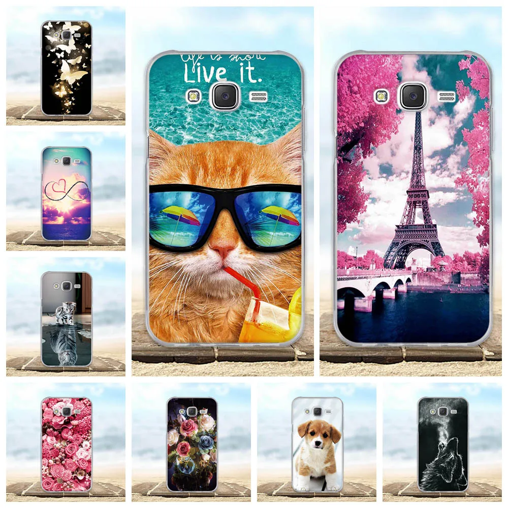 

For Samsung Galaxy J5 (2015) Case Soft Silicon TPU Back Cover 3D Pattern Cute Bag For Samsung J5 2015 SM-J500F J500 Phone Cases