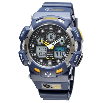 

Top Brand Luxury PASNEW Men Watches Sports Watches Men Dual Display Quartz Watch 100m Waterproof Diving Watch Man Watch