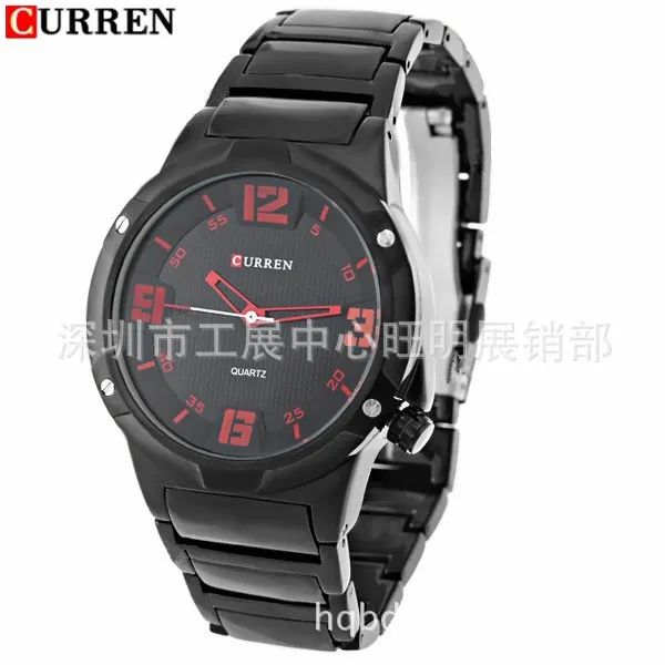 

Curren/Karui En 8111 Unisex Waterproof Big Dial Watch Business Popular Quartz Watch
