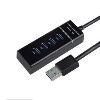 

Splitter Desktop USB 3.0 Durable Data Transmission Plug And Play Expansion High Speed Conversion Computer 4 Ports Laptop Adapter