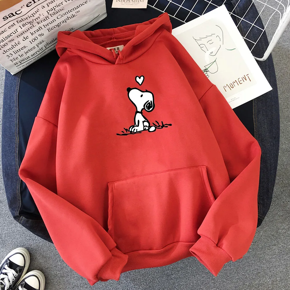 2020 Harajuku round neck sweatshirt solid color cute dog printed casual comfortable wild kawaii pullover sweatshirt S-4XL
