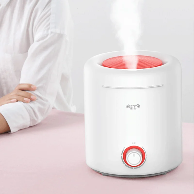 Goede Xiaomi 2.5L Luchtbevochtiger Roterende Fog Knop Zilver Ion Sterilisatie Luchtbevochtiger Water Diffuser Mini Slaapkamer Kantoor Humidifie