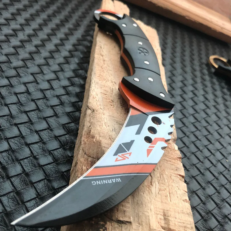 Сверхмощный Skinner Hawkbill CSGO KARAMBIT тактический нож 5 цветов для охоты на открытом воздухе и выживания с фиксированным лезвием Ножи