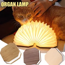 

Creative Folding Night Light Portable USB Rechargeable Organ Reading Lamp for Home Bedroom Decoration ночник для дома