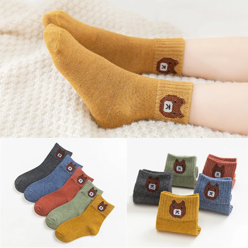 [Five Double-Seemless Delivery] a Class Quality Autumn And Winter Baby CHILDREN'S Socks Tube Children's Socks