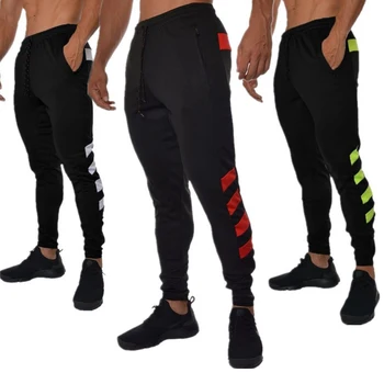 

Men Fashion Stitching Pants Fitness Casual Elastic Pants Men Bodybuilding Clothing Casual Sweatpants Joggers Pants
