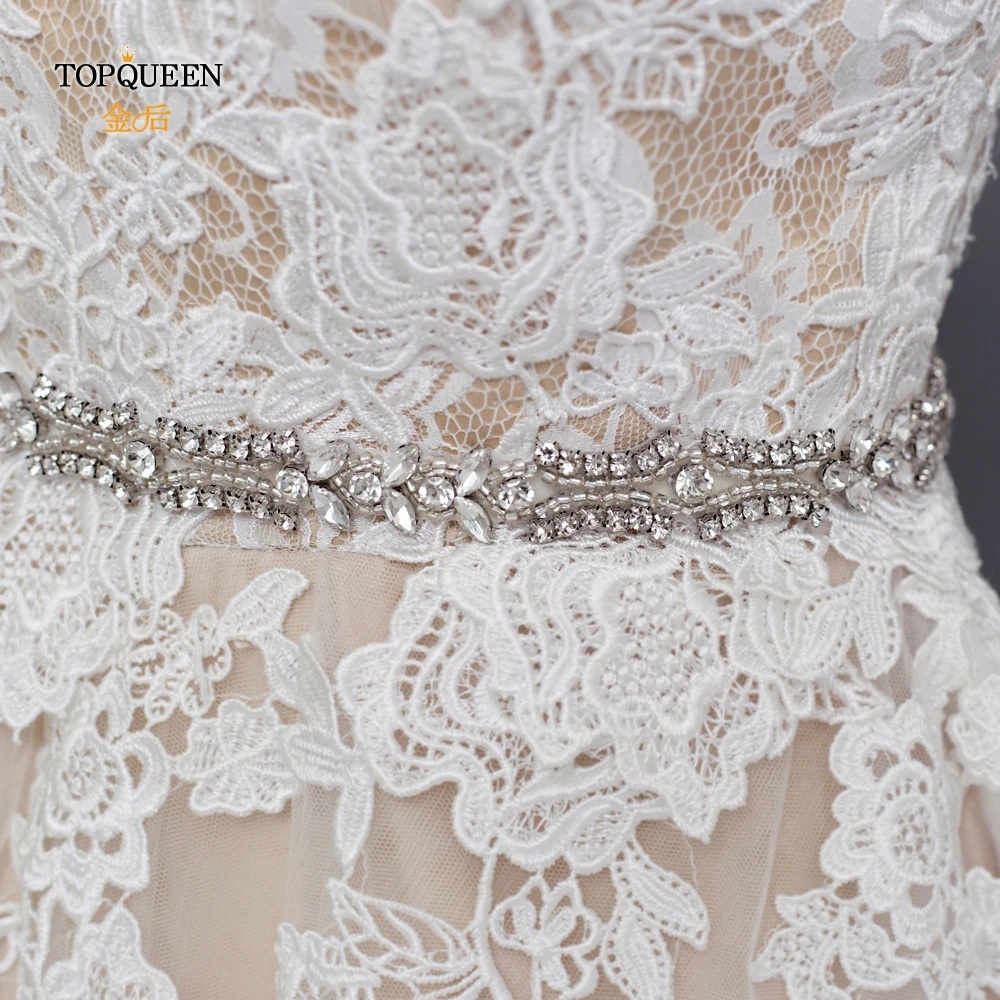 TOPQUEEN S430 Стразы для свадебного пояса, роскошные стразы, винтажные ремни для свадебного платья, ремни для женщин