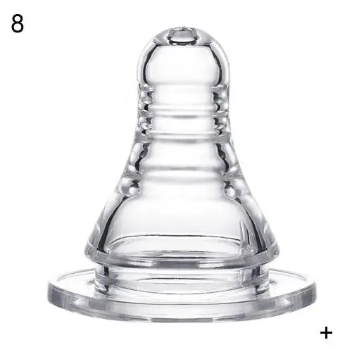 Standard Caliber Натуральная Гибкая мягкая силиконовая соска, сменная бутылочка для кормления молока, стандартный размер для младенцев, малышей - Цвет: Standard Caliber