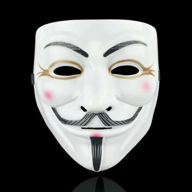 1 шт. 4 стиля Хэллоуин Вечерние Маски V для Вендетта маска Anonymous Guy Fawkes необычный аксессуар для костюма для взрослых косплей маски для вечеринки, B