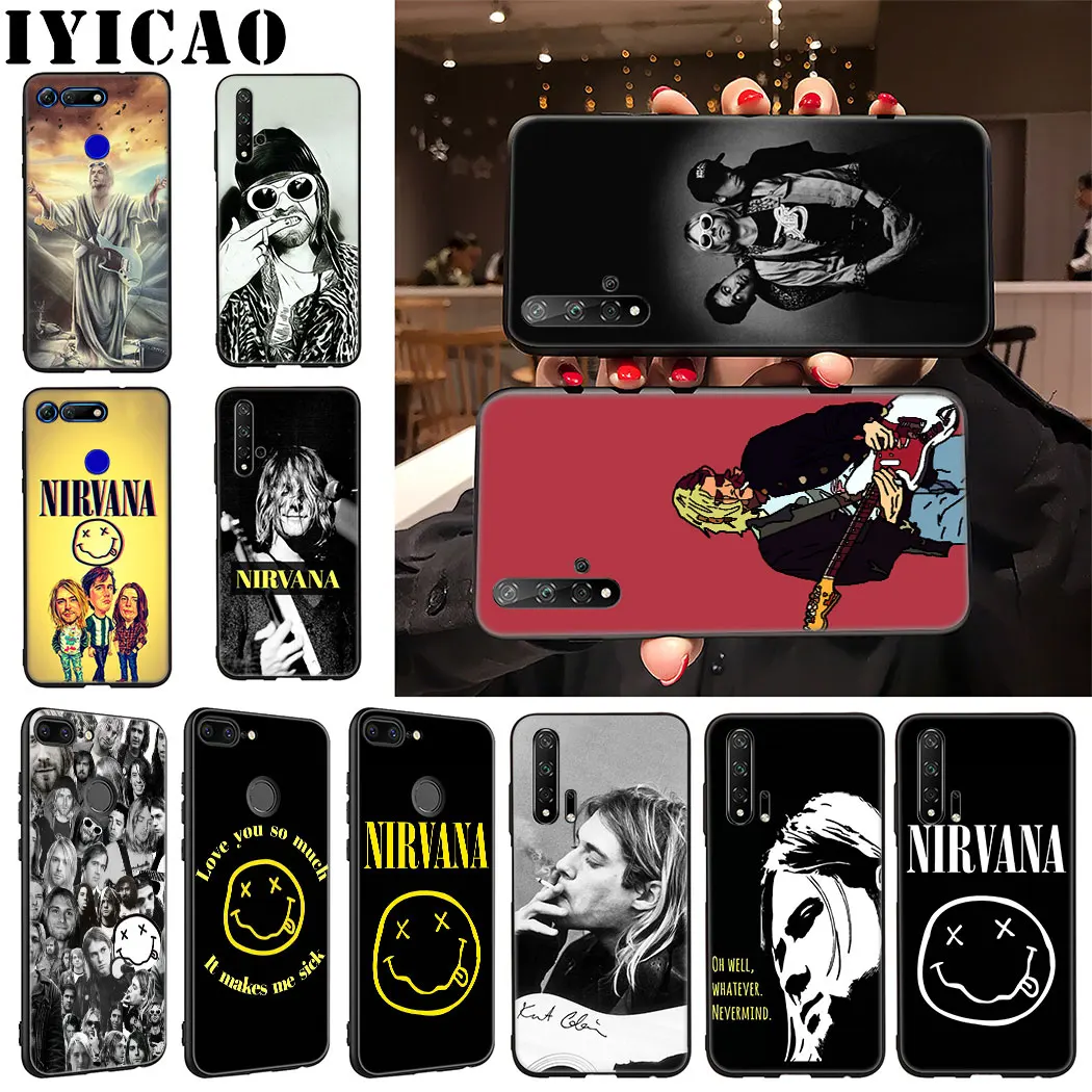 Мягкий силиконовый чехол Nirvana Курта Кобейна для Huawei Honor 9X 20 Pro 7A 7C 7X 8 9 10 Lite 8X 8C Note View