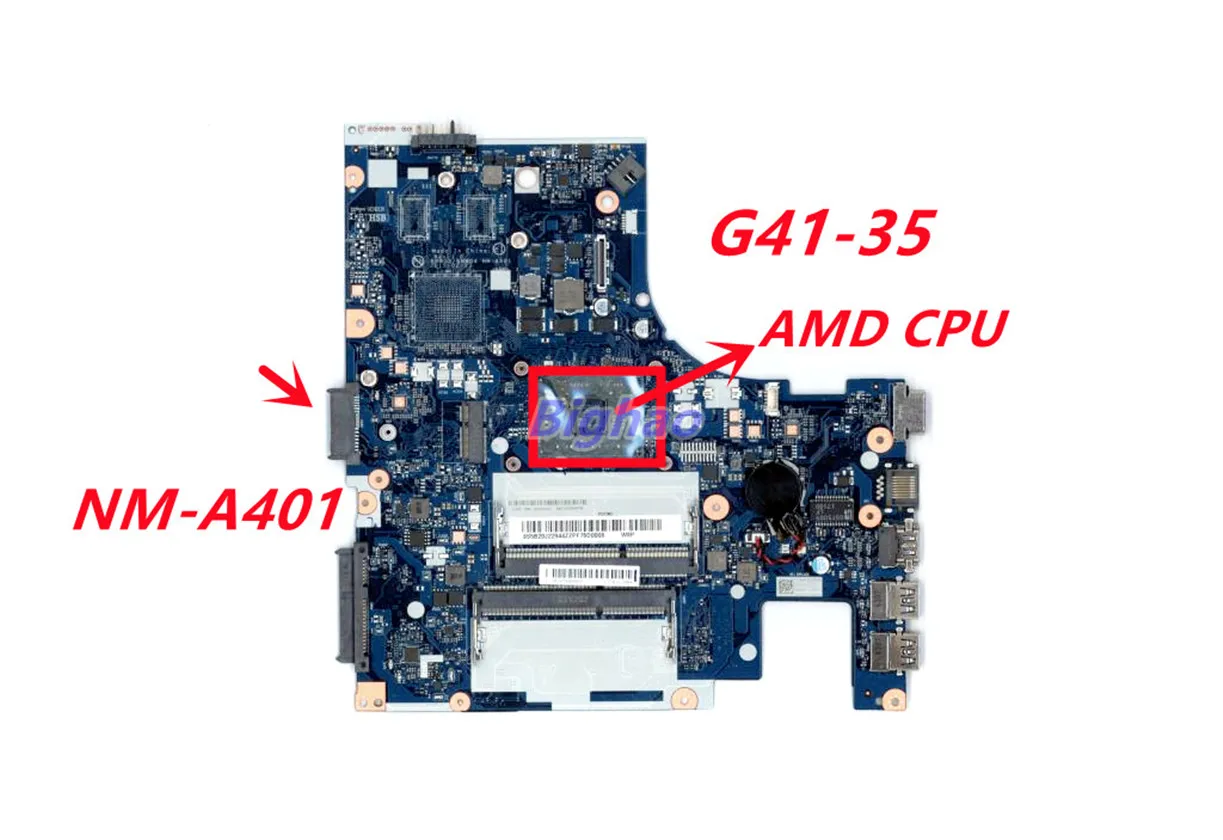 Для lenovo G41-35 материнская плата для ноутбука AMD CPU NM-A401 DDR3 100% полностью