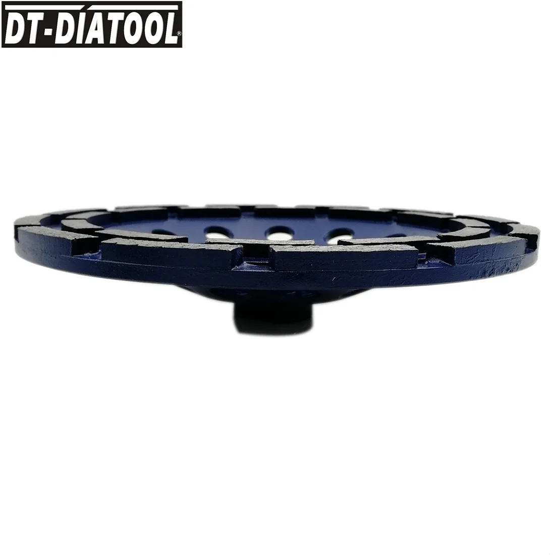 DT-DIATOOL 1 шт. 5/8-11 диаметр резьбы 180 мм/7 дюймов двухрядный алмазный шлифовальный круг для бетона кирпича твердого камня гранита мрамора
