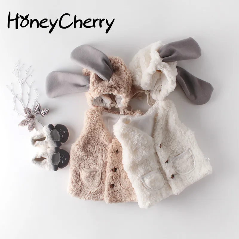 PROD 4000297466610 Winter Toddler Girl Vest New Sweet Solid Color Warm
Baby 0-2 Year Old Cardigan Cashmere Vest Coat Hat Boys Vest
