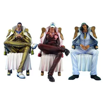 

Anime One Piece Navy Headquarters Senior General Kuzan Borsalino Sakazuki Sitting Version Figure Model Toys Figurine Doll 16cm