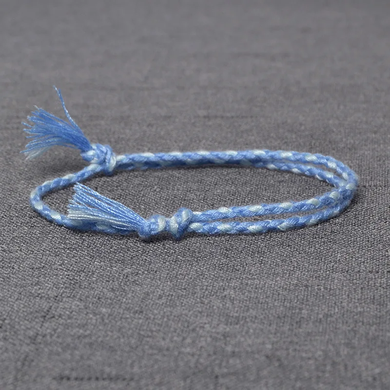 HI MAN 15 Style New Design Japanese Cotton Rope Handmade Bracelet Women Fashion Simple Color Wrap Bracelet Friendship Gift