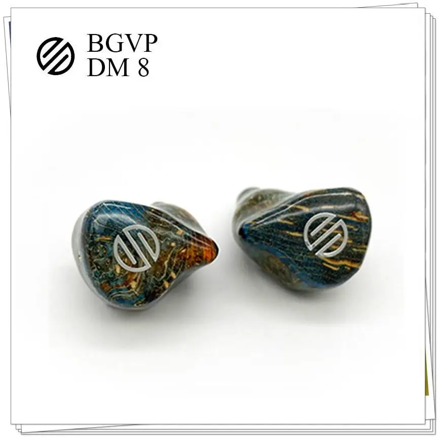 BGVP DM8 Knowles Sonion Balanced 8BA Hybrid In ear HIFI Monitor Music Noise Reduction Audiophile Musician MMCX Earphones Earbuds