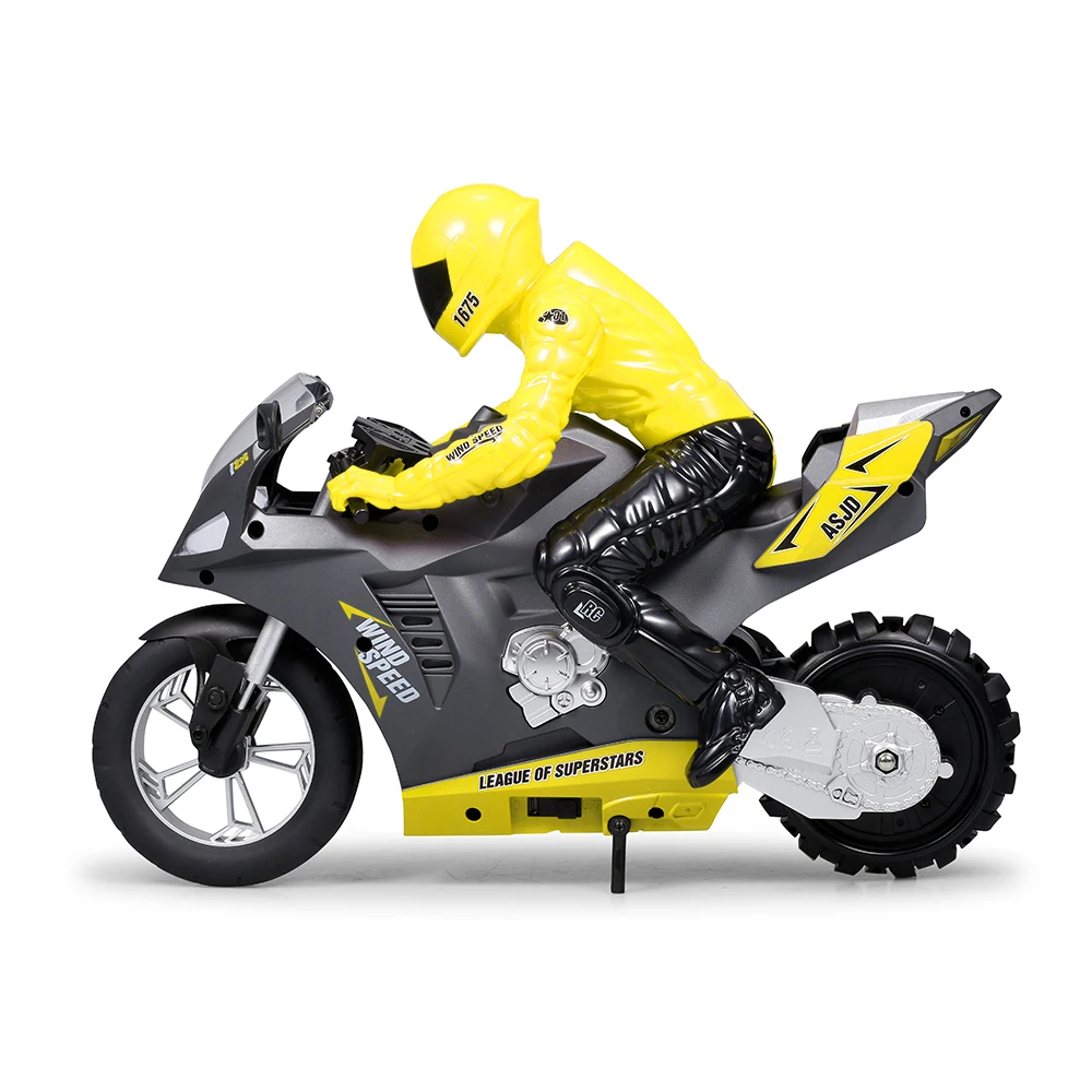 RC мотоцикла 1:6 Дистанционное Управление мотоциклы 20км/ч 2WD 6 осевой гироскоп 2 4 ГГц