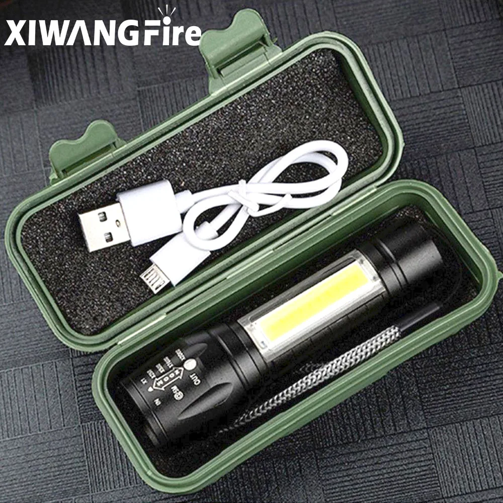 Portable Rechargeable Zoom LED Flashlight XP G Q5 Flash Light Torch Lantern 3 Lighting Modes Camping Light Mini Led Flashlight