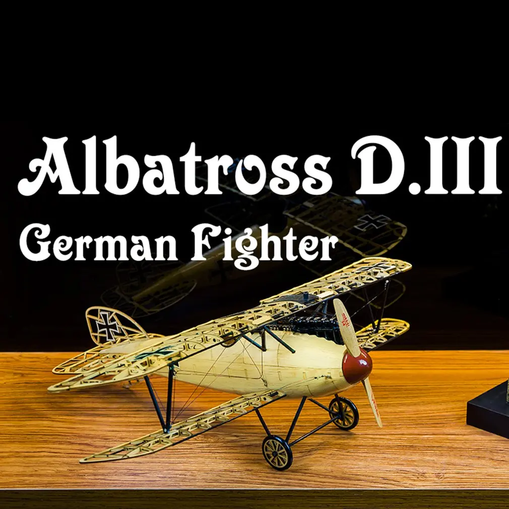 

VS01 1:13/15/17/18/23 Albatross DIY Aircraft 500mm (PNP Vision) Static Model Airplane Wood Model Airplane Set Toy for Children