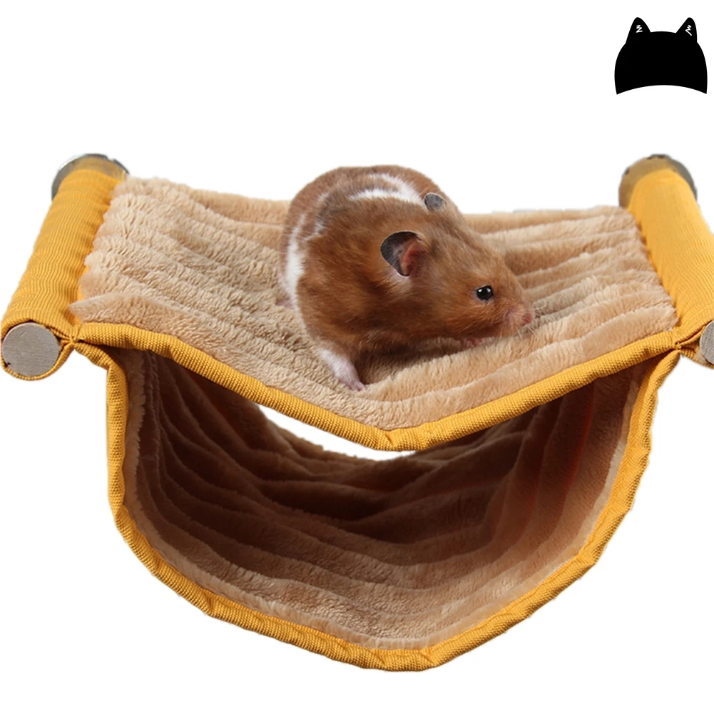 AA Warm Double Layer Hamster Hanging House Hammock Cage Pet Soft Plush