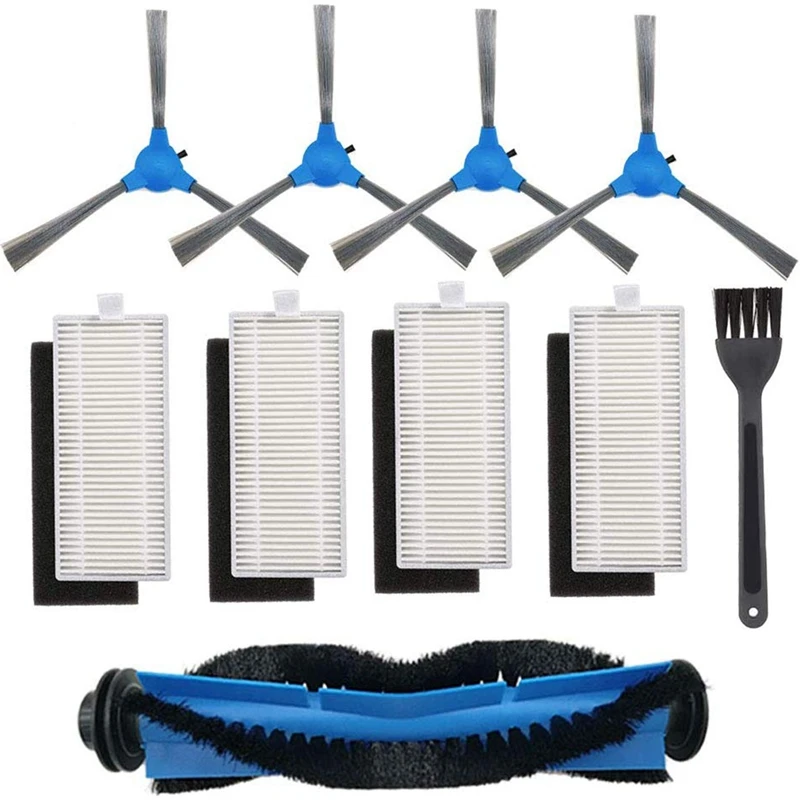 

Replacement Parts for RoboVac 11S RoboVac 30 RoboVac 30C RoboVac 15C Robotic Vacuum Accessories Kit 1 Rolling Brush 4 Filters 4