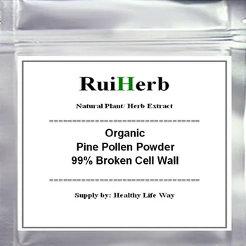 

100gram (3.52oz), Organic Pine Pollen Powder 99 Percent Broken Cell Wall Yellow Color free shipping