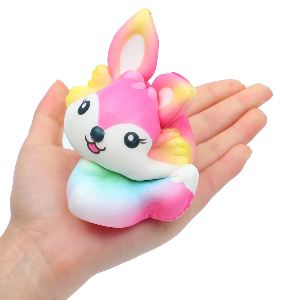 Сжимаемые игрушки для детей Kawaii милый Лисичка медленно поднимающийся крем ароматический стресс облегчение медленно поднимающийся сжимающий игрушки подарки мягкие игрушки Brinquedos