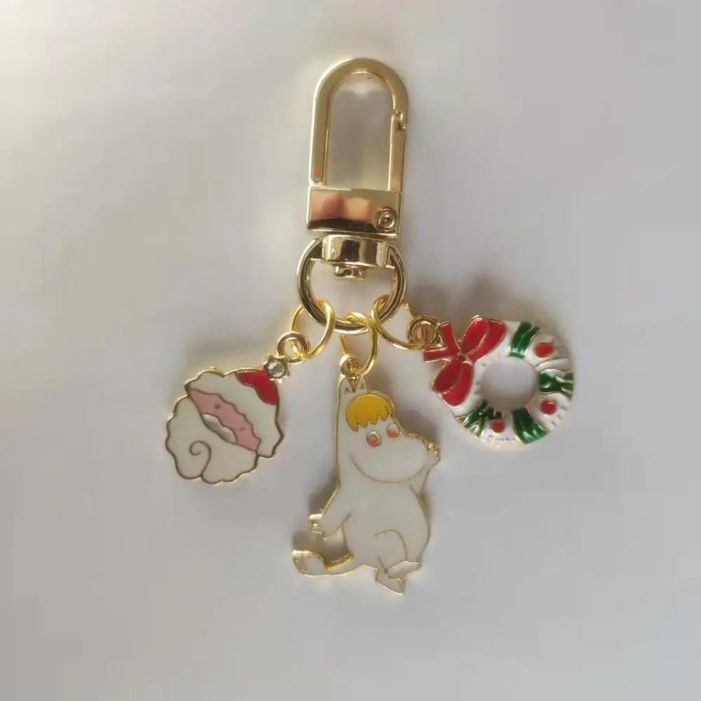 Snork maiden Moomin Mummi брелок Новое поступление модный унисекс Бегемот персонажа плюшевый брелок Романтический мультфильм металлический брелок - Color: Snork maiden