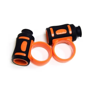 

2 Pcs Grip Tools Fixture Fingers Ring Silicone Elastic Drum Stick Controller Anti Slip Drummer Rotate Accessory Clip Assist