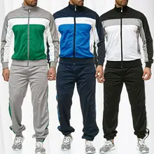 ^#Cheap ZOGAA 2019 Spring New Men Track Suit Casual Stitching Men Sweat Suit Street Style Retro Sports Suit 3 Color Classic Sweatsuits ^#Cheap ZOGAA 2019 Spring New Men Track Suit Casual Stitching Men Sweat Suit Street Style Retro Sports Suit 3 Color Classic Sweatsuits